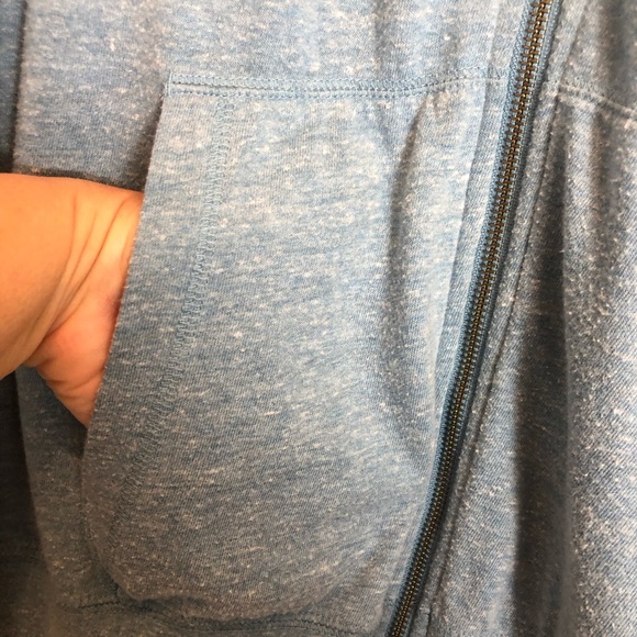 Nike Just Do It Zip Up Front Blue Hoodie  Size 1X - Picture 5 of 10